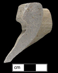 Jar with no visible decoration.  Fragment in cross section on right.